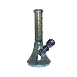 Red Eye Tek Revolution Bell Base Water Pipe, Green, 14IN