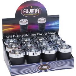 Fujima Self Extinguishing Butt Bucket (12CT), Black/Chrome