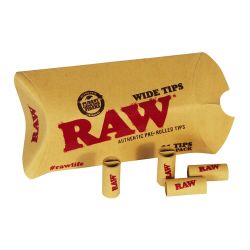 RAW Pre Rolled Wide Tips- 21PK (20CT)