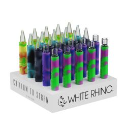 White Rhino Chillum to Straw Display (25CT)