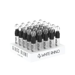 White Rhino Glass Blunt Slider (25CT), 3.8IN